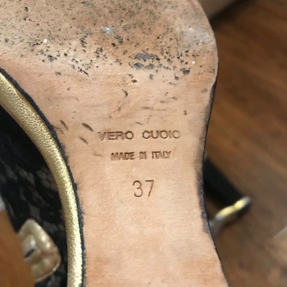 Dolce and Gabbana lace wedge heel - Picture 8 of 9